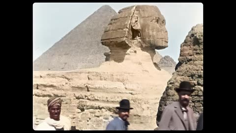 Egypt 1897 in 4k, colorized. Lumière brothers footage.