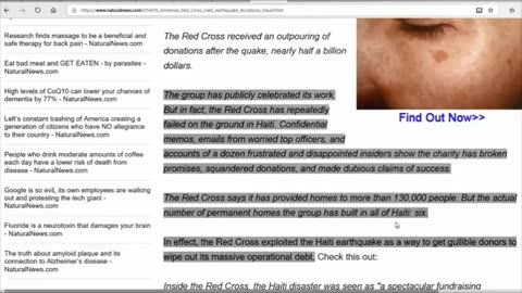 The red Cross was not for the children in the world. The red Cross was child trafficking.