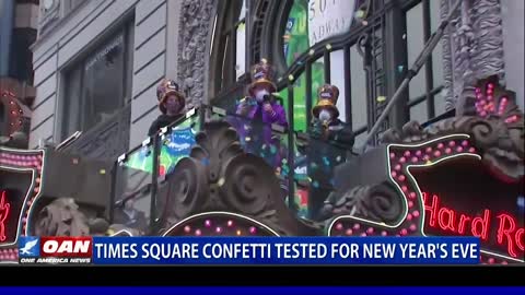 Times Square confetti tested for New Year's eve