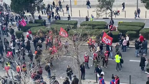 Marseille Protest Against Pension Reform