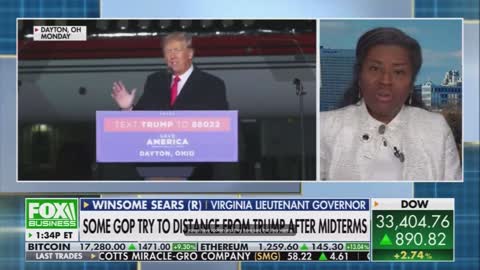 Winsome Sears Stabs Donald Trump in the back blames Him for Loosing Midterm Elections