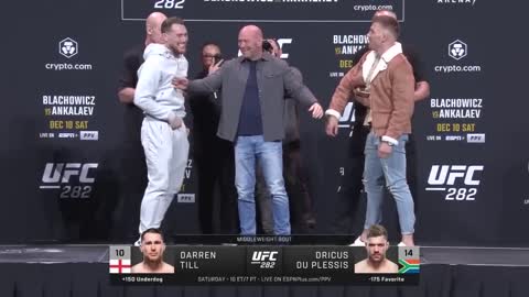 Faceoffs from the UFC 282 Press Conference _ ESPN MMA