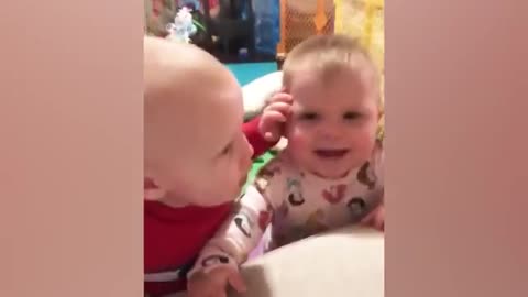 funny twins babies of the years 2023!try not to lough