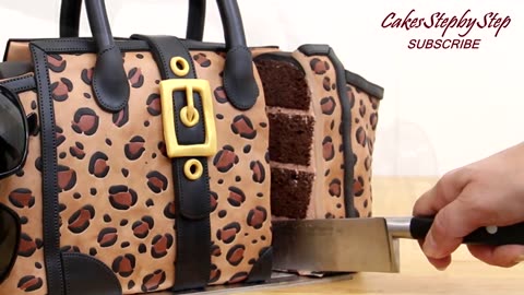 ***3D Handbag Chocolate Cake by Cakes StepbyStep***