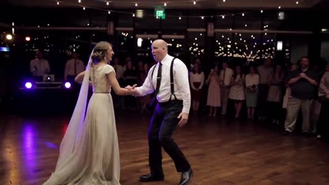 BEST SURPRISE FATHER'S AND DAUGHTER dance to epic song mashup_ Utah Wedding videos.