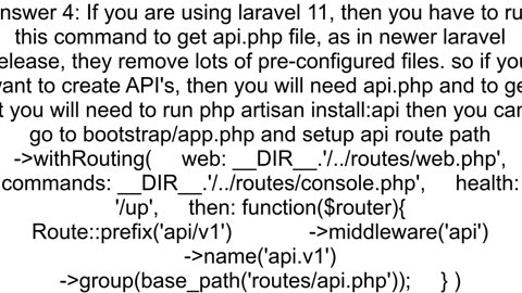 I39m trying to create an API in laravel but I39m having problems