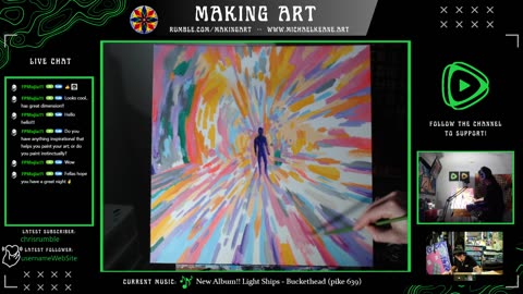 Live Painting - Making Art 2-5-24 - Art and Friends