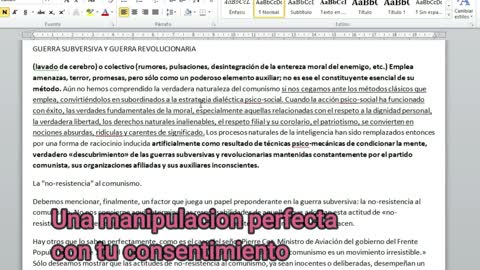 Nos atacan sin saberlo Guerra subversiva 3 Engaño con tu consentimiento