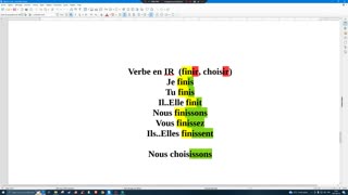 French 8: Verbs i IR