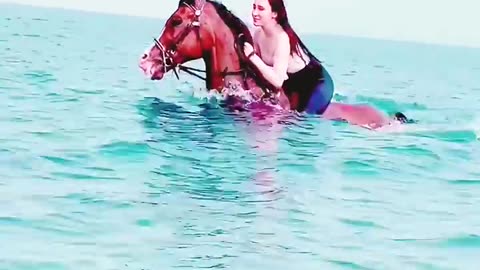 Dubai beach horse riding #horsebackriding #horse #horseride #dubailife