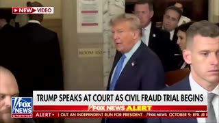 🚨 BREAKING: Donald Trump speaks to press after court.