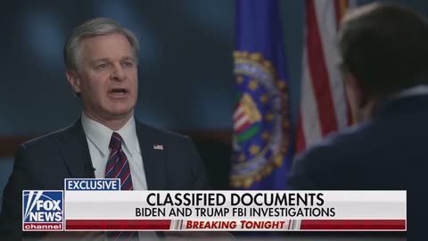 FBI Director, Christopher Wray makes multiple false statements in Fox News interview.