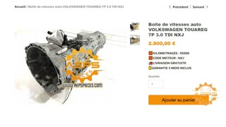 AEPSPIECES.COM - Boite de vitesses auto VOLKSWAGEN TOUAREG 7P 3.0 TDI NXJ