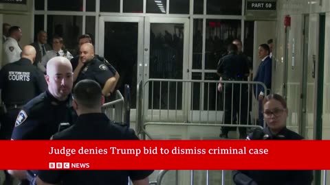 Donald Trump gives speech as New Yorkcriminal trial date set | BBC News