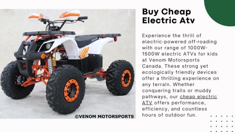 Budget-Friendly Cheap Electric ATV | Venom Motorsports Canada