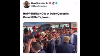 President Trump Visits the Local Dairy Queen in Council Bluffs