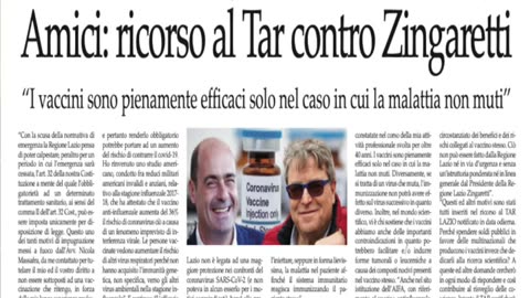 Mariano Amici, ricorso al Tar contro Nicola Zingaretti