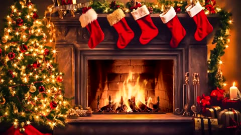 The Best Old Christmas Songs with Fireplace 🎅🏼 6 Hours Classic Christmas Music 🎄Merry Christmas 2023