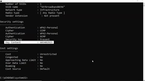 Dumping Wi-Fi Credentials Using netsh