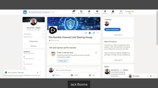 The Rumble Channel Link Sharing Group On LinkedIn