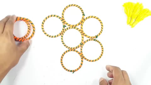 DIY Hair rubber bands & Old bangles craft idea | DIY art and craft | DIY HOME DECO