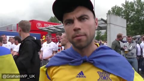 Asking Ukrainian Football Fans What They Think of Ukrainian Shelling of Donbass (2016, France)