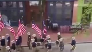 The Patriot Feds … I mean, The Patriot Front are marching towards the State Capitol in Charleston, WV. Riot season ramping up right on queue.