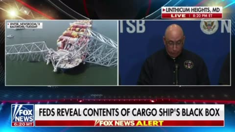 Missing Recording In MD Bridge Collapse Cargo Ship Black Box