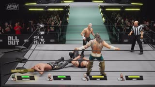 MATCH 131 ALLIN VS LUCHASAURUS VS WIGHT VS MOXLEY WITH COMMENTARY