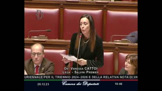 🔴 Intervento dell'On. Vanessa Cattoi, in Aula, in discussione generale sulla Legge di Bilancio.