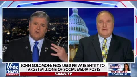 John Solomon talks about the Biden admin paying groups that censor social media posts they deem "misinformation"