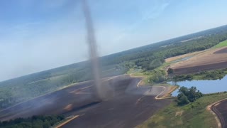 Massive Dust Devil Spotted from Plane