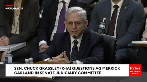 JUST IN- Grassley Confronts Garland About Hunter Biden's Potential Criminal Activity