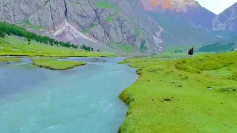 Kumrat valley end leavel view most most beautiful and relaxing view #shorts #beautifulvalley