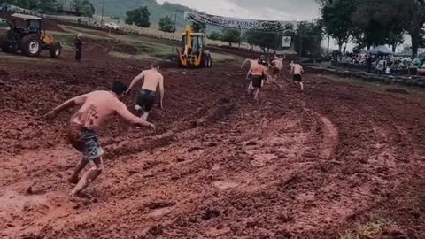 Slipping and Sliding During a Mud Run