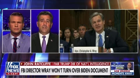 John Ratcliffe: according to sources - a foreign national offered a 5 million dollar bribe to Biden