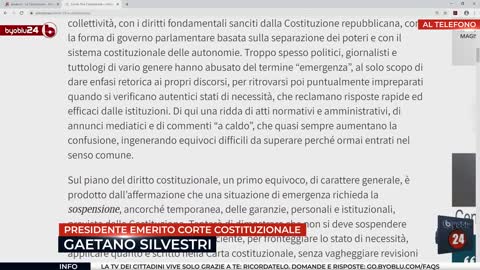22-04-2020 COME DISPREZZANO LA DEMOCRAZIA PARLAMENTARE - Gaetano Silvestri #Byoblu24-CENSURATO