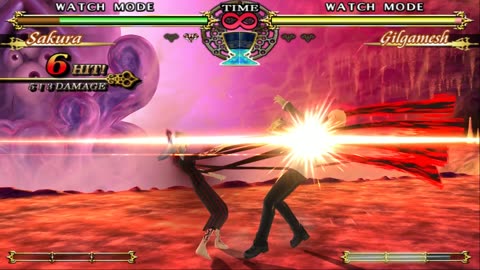 Fate/unlimited codes - Sakura vs Gilgamesh