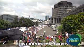 Peaceful protest in Wellington - Greg speaks out