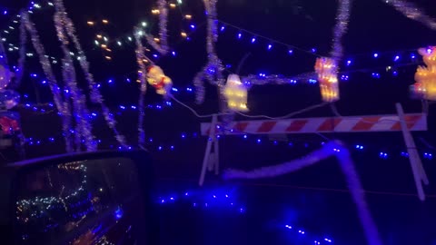 Pretty Christmas lights display