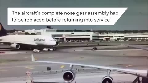 Plane Lands With Open Cargo Door