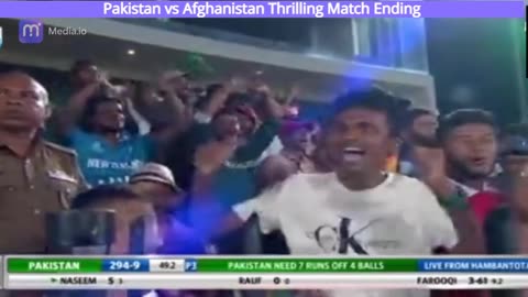 Pak Vs Afghan Last over Thriller Ending