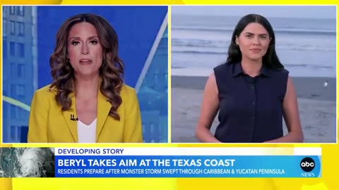 Tropical Storm Beryl takes aim at Texas Gulf Coast ABC News