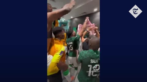 Saudi Arabia celebrate their 2-1 win against Argentina in Qatar World Cup match