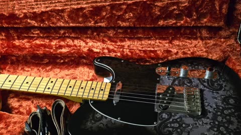 Trent Page's black paisley telecaster.