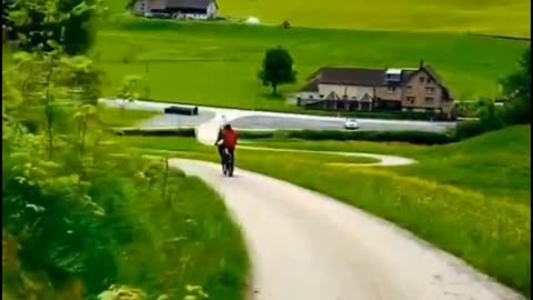 Beautiful Cycle Track In Mountains