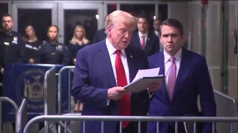 President Trump makes a statement after court today.5/16/2024