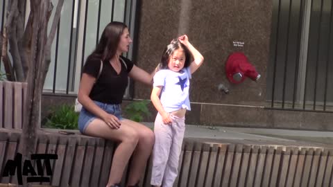Little Girl Can't Tie Her Hair. What Happens Is Shocking