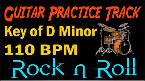 Rock Backing Track 110 bpm in the Key of Dm