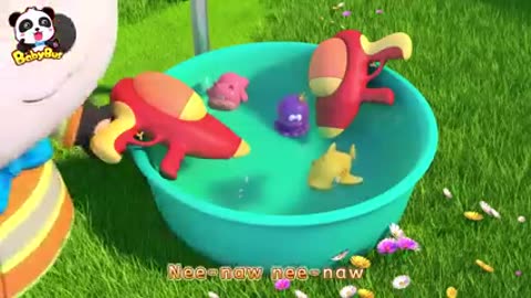 Bath Song | Monster Loves Bathwater | Good Habits Song | Kids Songs | Kids Cartoons | BabyBus